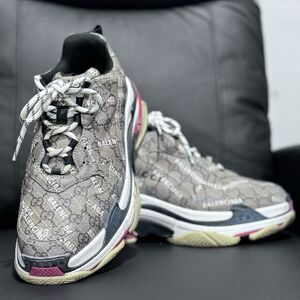 Balenciaga Triple S GG Monogram Sneakers Men Designer Chunky Shoes